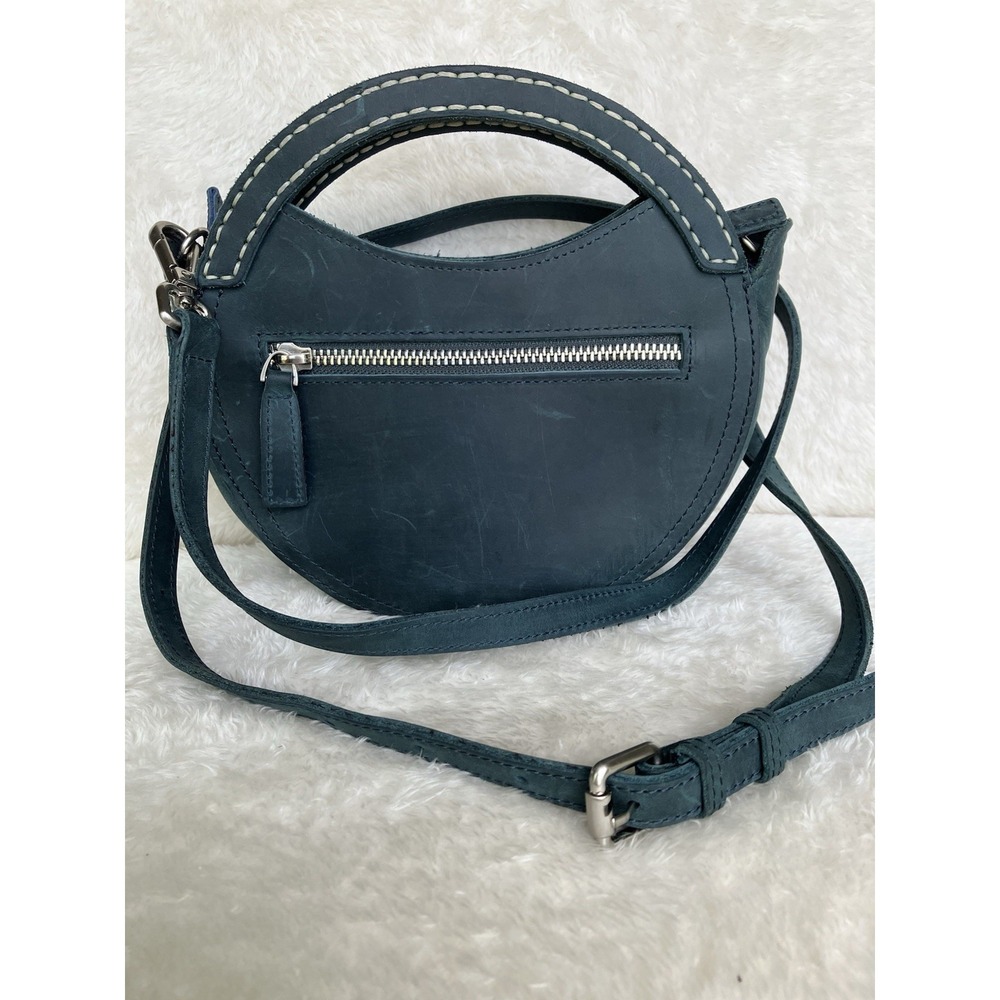 Overland Tahoe Full Moon Suede Crossbody In Green